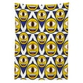 thumbnail image 3 of Ambesonne Emoji Art Tablecloth Rectangular Table Cover, Monster Funny Yellow Face, 52"x70", Ivory Mustard and Black, 3 of 4