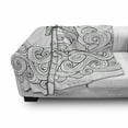 thumbnail image 3 of Dolphin Soft Flannel Fleece Throw Blanket, Black and White Zentangle Nautical Image Waves and Animal Jumping out of Water, Cozy Plush for Indoor and Outdoor Use, 50" x 60", Black White, by Ambesonne, 3 of 6