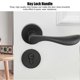 thumbnail image 2 of Space Aluminum Door Lock Set KeyedLocking Door Handle Lever Hardware Accessory for Indoor Door, 2 of 4