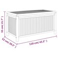 thumbnail image 4 of vidaXL Garden Storage Box 110x52x55cm Bamboo, 4 of 5