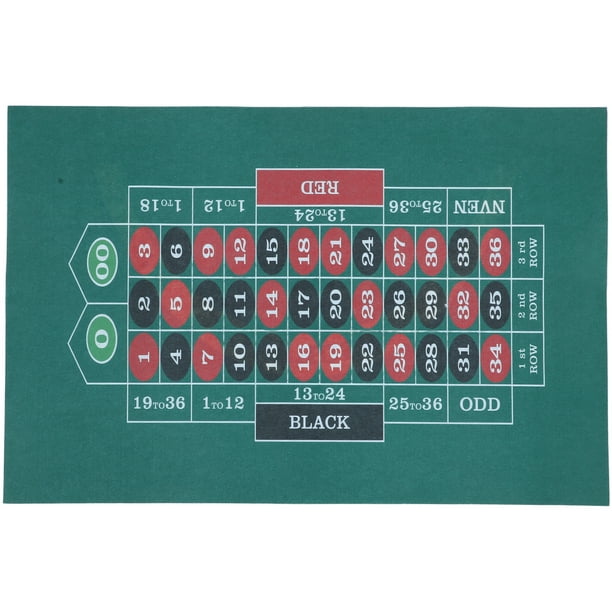 Tapete de mesa de juego impermeable de doble cara con superficie de fieltro, plegable, para póker y reuniones en casa, fiestas temáticas y juegos nocturnos de póker
