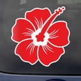 thumbnail image 4 of Hibiscus Decal Red Sticker Vinyl Rear Window Car Truck Laptop Flower Wall Water and Fade Resistant 4 Inches, 4 of 4