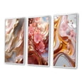 thumbnail image 3 of Designart "Gold Wave Serenity Liquid Artistry I" Abstract Shapes Framed Wall Art Set Of 3 - Gold Transitional Frame Gallery Set For Office Decor, 3 of 6