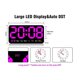 thumbnail image 2 of Large Digital Wall Clock,9.5 Inch,Led Alarm Clock with Digits, 2 of 5