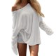 thumbnail image 1 of Camiseta básica de manga larga para mujer: camiseta suave y cómoda con cuello redondo, versátil para el uso diario y para combinar con vaqueros., 1 of 5