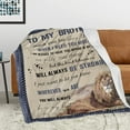 thumbnail image 4 of Gifts for Brother Throw Blanket 60"x 50", Brother Gifts from Sister, Birthday Gifts for Brother, Funny for Brother, Best Graduation Gift Ideas for Brother, 4 of 6