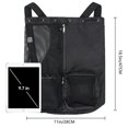thumbnail image 2 of New Swimming Bag Mesh Drawstring Backpack With Wet Bag Beach Backpack, Suitable For Gym And Exercise Equipment Bag, 2 of 3