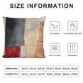 thumbnail image 5 of YINGXI Beige Grey and Red Abstract Art Pillow Cover, White Black Gallery Decorative Throw Pillows Cushion Cover for Bedroom Sofa Living Room 20x20in, 5 of 5