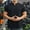 Black, variant on Mens Short Sleeve T Shirts T-Shirts for Man Cotton Summer Shirts for Men Beach Hawaiian Shirt for Men Cotton Large Get it Fast