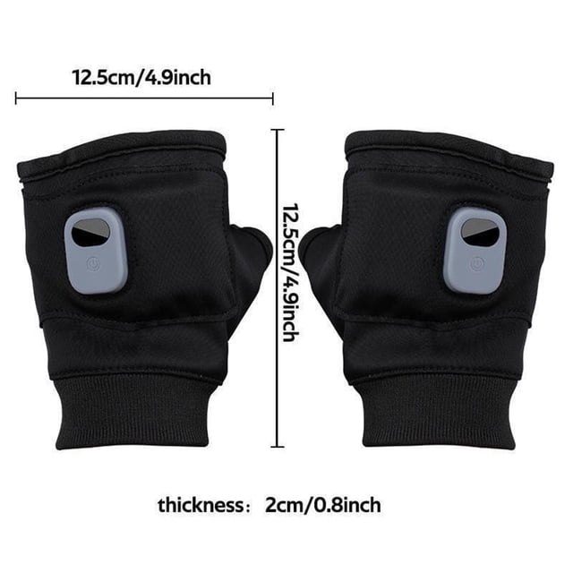 Fiudx Guantes Calefactores Portátiles, Recargables, con Carga Rápida Tipo C, Ligeros y Compactos, Ideales para Actividades Al Aire Libre, Viajes y Deportes de Invierno. 1 Par, 300 G.