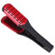 thumbnail image 1 of Peine alisador de cabello de doble cara, cepillo para peinar con calor, pinza reductora de frizz, color rojo., 1 of 5