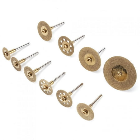 

Kritne Cutting Wheel Set 10pcs Diamond Cutting Discs Cut-off Wheel Set For Rotary Tool