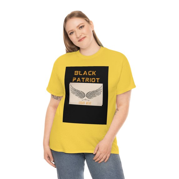 Black Patriot Urban wear Unisex Heavy Cotton Tee (flying eagle)