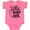 Hot Pink, variant on Inktastic Little Surf Girl with Surfboard Girls Baby Bodysuit