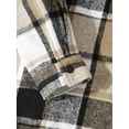thumbnail image 7 of DOPI Men's Checked Corduroy Shirt, Long Sleeved, Classic Flannel Shirt Button Down Shirt Jacket Daily Coat, 7 of 7