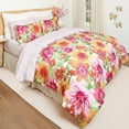 thumbnail image 4 of Summer Floral Reversible Complete Comforter Set, 4 of 4