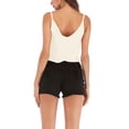thumbnail image 4 of Top sin mangas Zulema Con cuello en V para mujer verano S blanco, 4 of 8