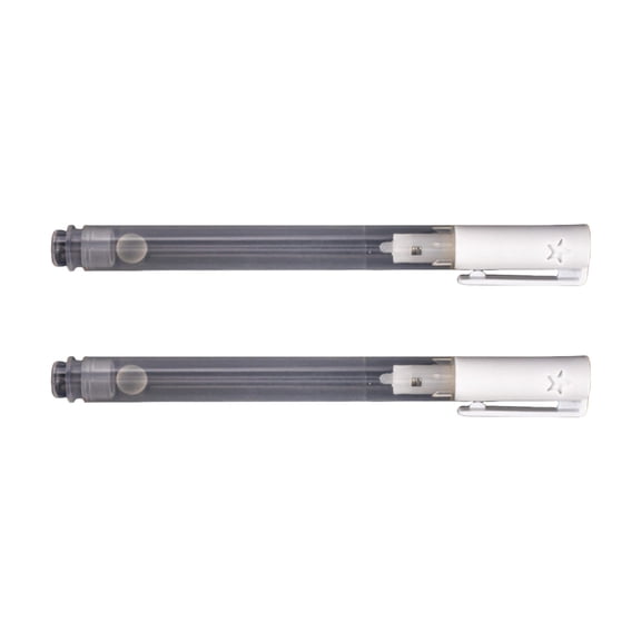 2Pcs Refillable Empty Paint Pen 3mm Fine Tip Empty Paint Marker For Painting on Paper Wood Ceramic Metal Fabric