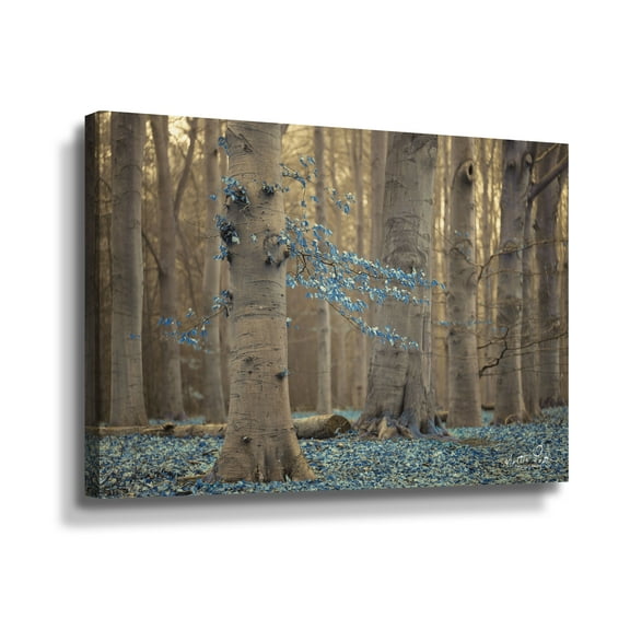 Artwall Winter Blues, Gallery Wrapped Canvas by Martin Podt