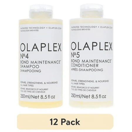 (12 pack) Olaplex Bond Maintenance No. 4 Shampoo & No. 5 Conditioner, 8.5 oz Combo Pack