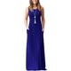 thumbnail image 1 of Vestido largo suelto sin mangas de verano para mujer Vestido largo casual con bolsillos Ormromra, 1 of 3