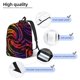 thumbnail image 3 of Disketp A Bright Abstract Mochila de Lona Estampada, Mochila Escolar de Viaje Ligera para Estudiantes y Portátil-Small, 3 of 5