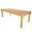 Natural, variant on 8' White Distressed Rectangle Farm Table with Thin Fluted Legs by Chivari