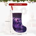 thumbnail image 3 of Cauagu Purple Hippo In Water for Christmas Stockings,1-Pack Large Xmas Stocking Holiday and Farmhouse Stocking Fit for Christmas Holiday Party Decoration(17.7*11 Inch), 3 of 7