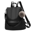 thumbnail image 1 of Mochila para mujer de nailon antirrobo informal ligera para viajes para el hombro 1-1 Negro M Cheruty, 1 of 5