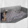 thumbnail image 6 of Mosaic Soft Flannel Fleece Blanket, Abstract Composition with Blooming Foliage Leaves Portuguese Azulejo Style Tile Art, Cozy Plush for Indoor and Outdoor Use, 70" x 90", Multicolor, by Ambesonne, 6 of 6
