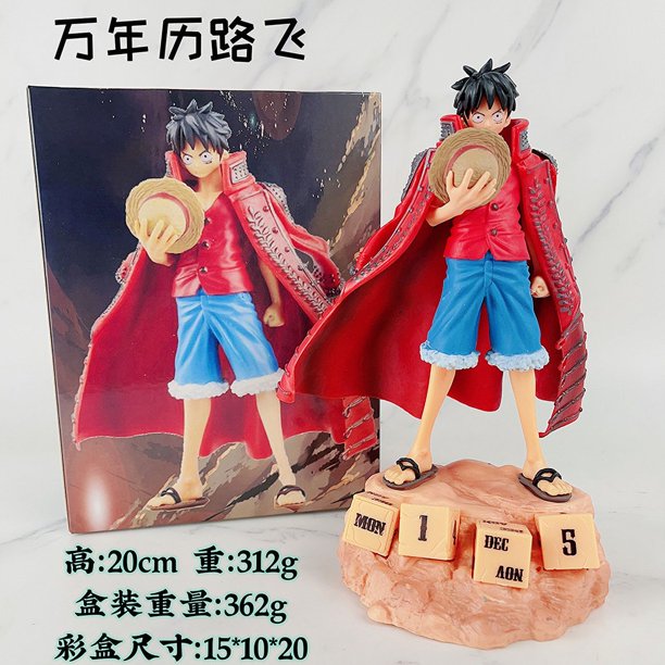 Figuras grandes de anime periférico One Piece Wano Country Straw Hat Running Luffy modelo adornos al por mayor en caja