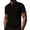 Black, variant on Men's Golf Polo Shirt Short Sleeve Mesh Shirt with Letter Print Casual Top