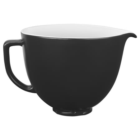KitchenAid 5 Quart Ceramic Bowl, Black Matte KSM2CB5