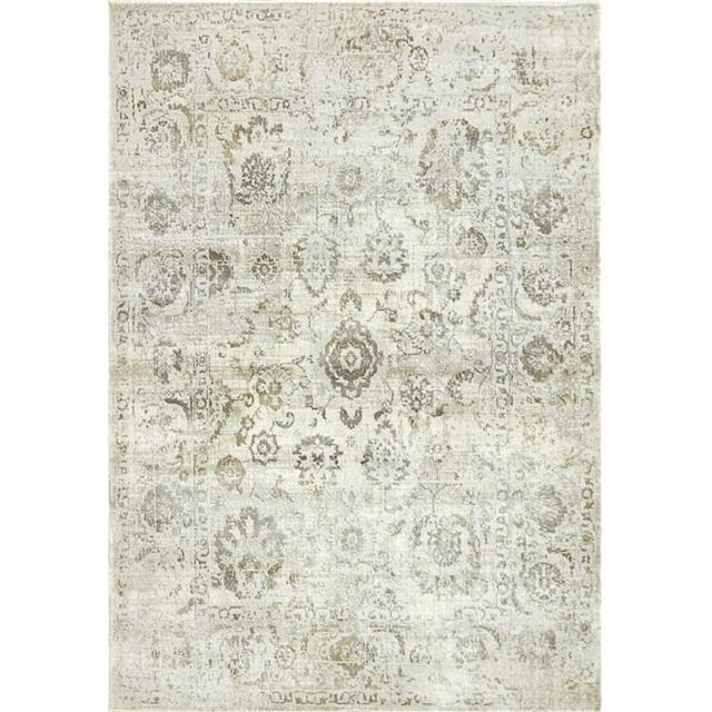 Dynamic Rugs CC243530190 2 ft. x 3 ft. 11 in. Castilla 3530 Rectangle Modern Area Rug - 190 Ivory & Grey