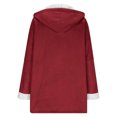 thumbnail image 4 of Vestes pour Femmes à Capuche à Fermeture Éclair Complète, chandail-Over Doux, Thermique, Léger, Coupe-Vent, Confortable, Décontracté, Chaud, Hiver, Randonnée, Course en Plein Air, 4 of 4