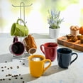 Gibson Home Everyday Contempo Hues Assorted Ceramic 15-Ounce Mug Set with Rack, Set of 6 - image 13 of 13