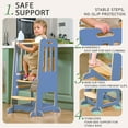 thumbnail image 6 of Toddler Standing Tower, Kids Kitchen Stool Helper 3 Levels Adjustable Height Wooden Toddler Step Stools for Learning New Skills, 6 of 11