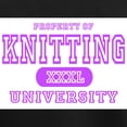 thumbnail image 3 of CafePress - Property University Purple Knitting Pajamas - Women's Short Sleeve Print T-Shirt and Pants Dark Cotton Pajama Set, 3 of 7