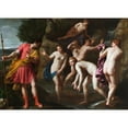 thumbnail image 3 of Alessandro Turchi 24x18 Black Modern Framed Museum Art Print Titled - Diana and Actaeon (1600), 3 of 5