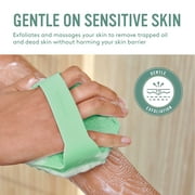 Sud Scrub® Silicone Body Scrubber, Exfoliating Body Scrubber for Sensitive Skin, Eco Friendly Shower Scrubber for Body, Mint