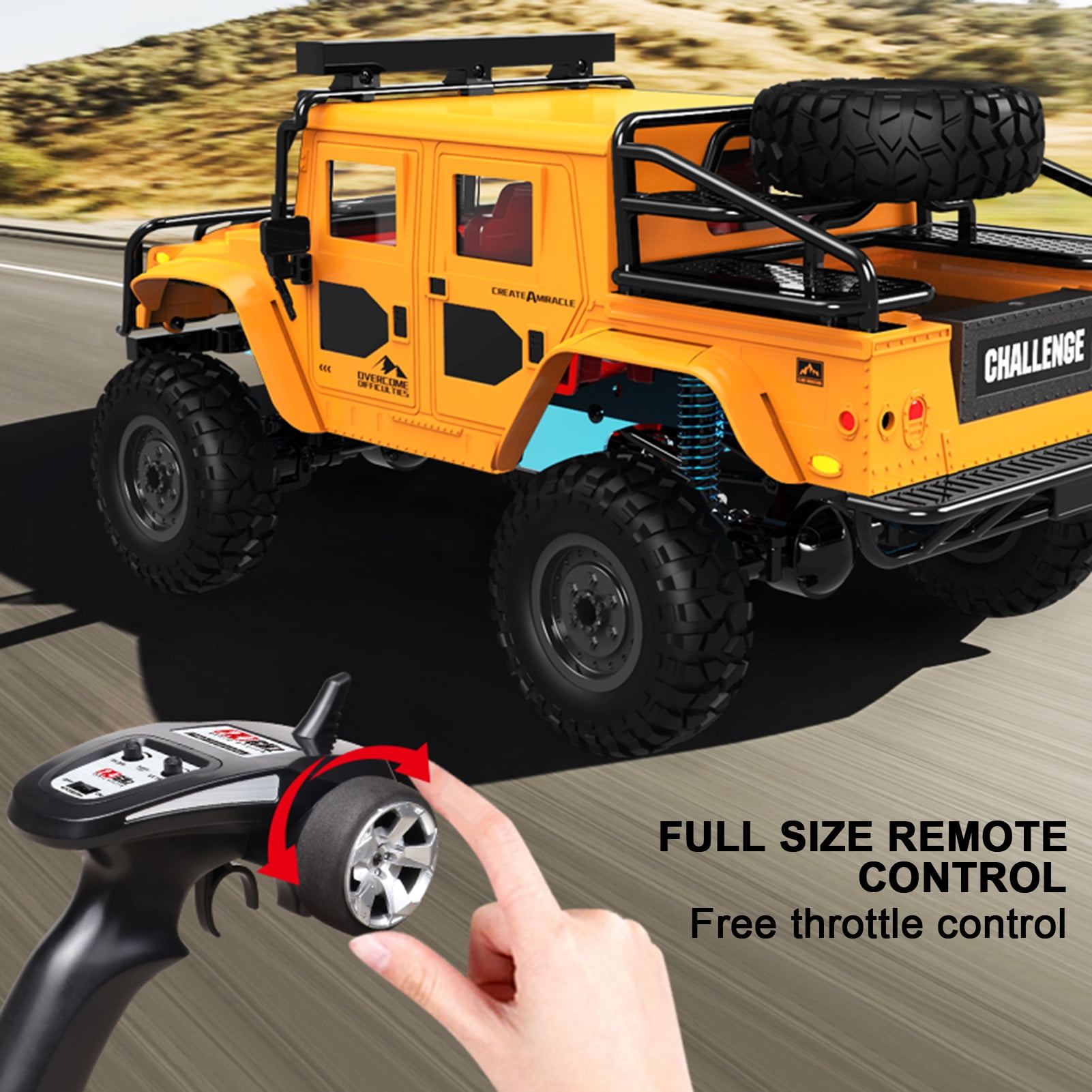 Remote Control Off-Road Car with LED Light 4 Wheels Drive