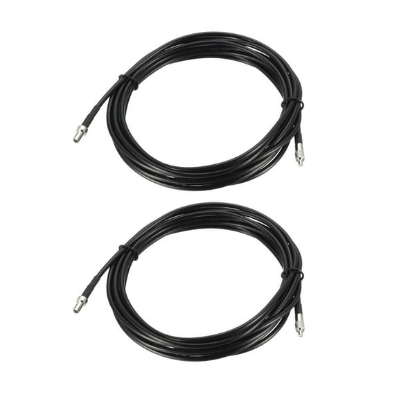 Uxcell 10 Feet TS9 Male to TS9 Female RF Coaxial Extension Cable RG174 Jumper Cable 0.5ft 2pcs