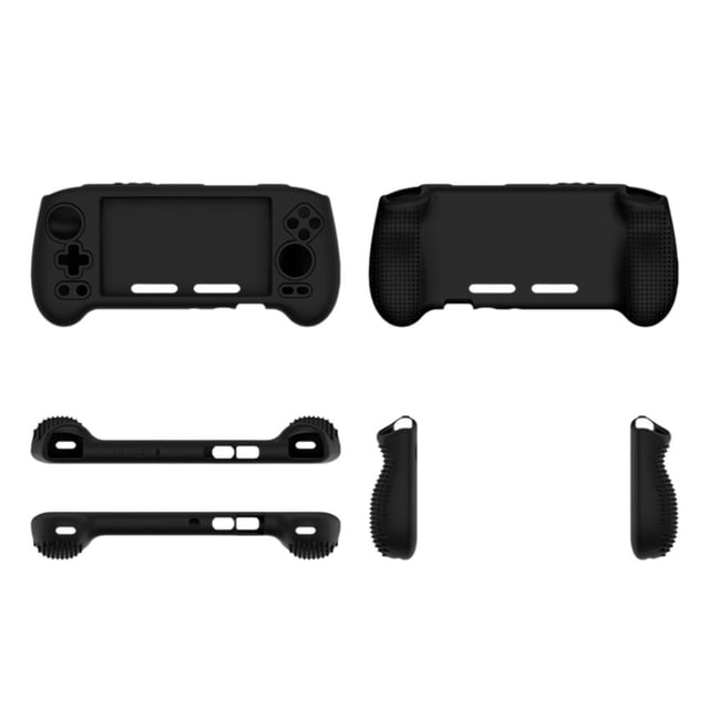 BQLQBQLQ Black For Anbernic Rg556 Suitable For Anbernic Rg556 Game Console Silicone Protective Cover Handheld Storage Box Dust