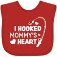 thumbnail image 3 of Inktastic I Hooked Mommy's Heart with Fishing Rod Boys or Girls Baby Bib, 3 of 4