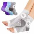 thumbnail image 4 of 3Pair Neuropathy Socks Toeless Compression Socks Breathable Comfortable Ankle Socks Relief Athletic Socks For Arch & Heel,Unisex/Color 3PCS/S, 4 of 6
