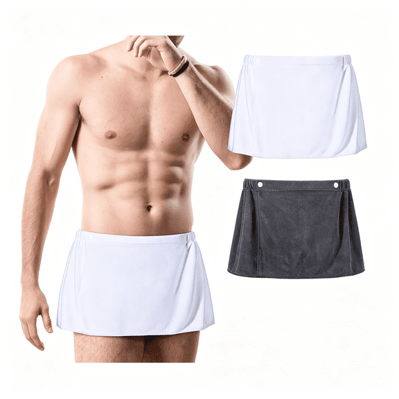 XIBUFE Men'S Bath Wrap Towel Shower Wrap Towel Adjustable Terry Body Spa Towels Shower for Men Gift Spa College Bath Dorm Room Gym Towel Wrap