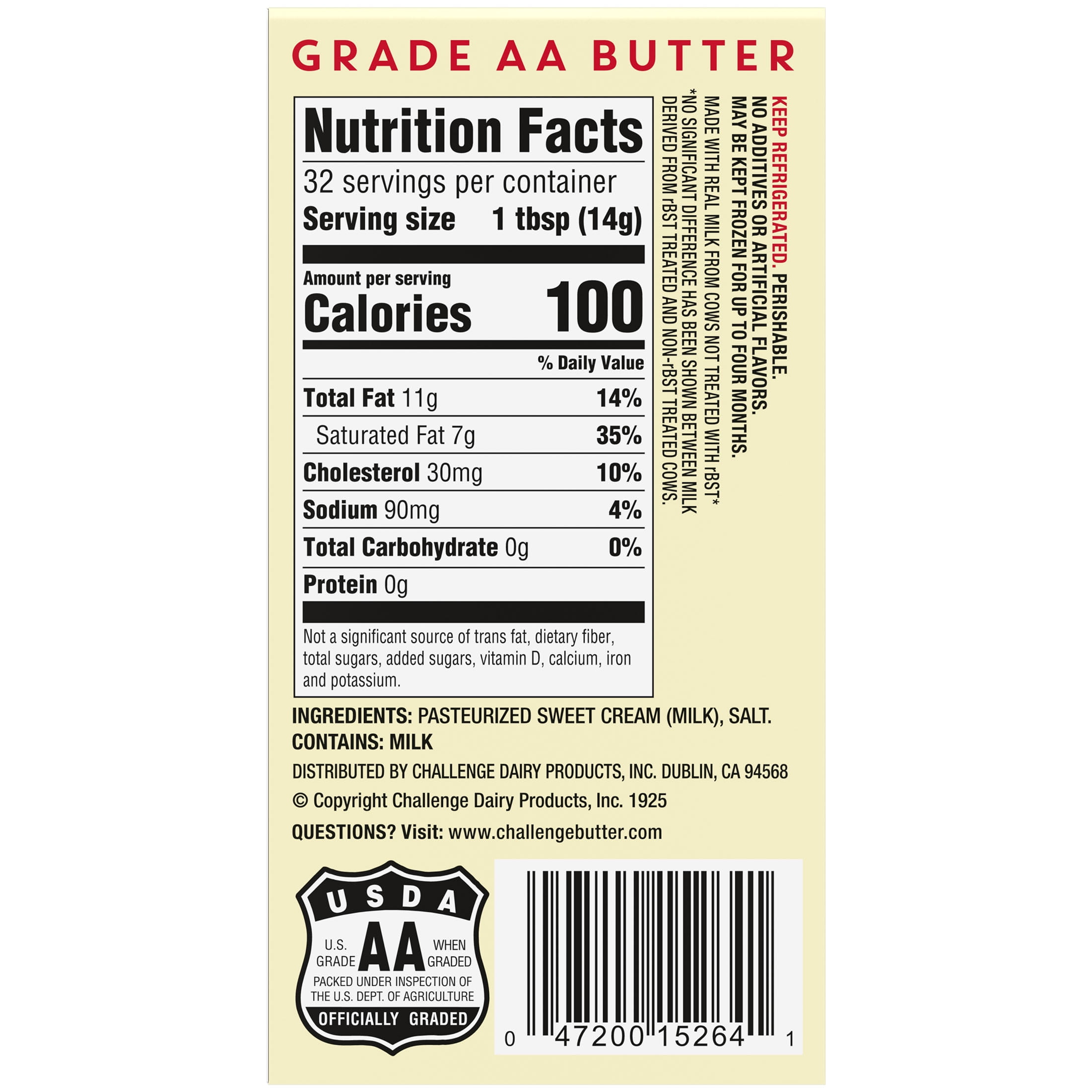 Challenge Butter, Salted Butter, 16 oz, 4 Sticks