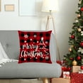 thumbnail image 6 of Isvgxsz Red Christmas Pillow Covers 18x18 Set of 2 Farmhouse Snowman Snowflake Xmas Tree Decorative Pillowcase Winter Holiday Square Linen Cushion Covers for Home Bed Couch Sofa Outdoor Decor, 6 of 6