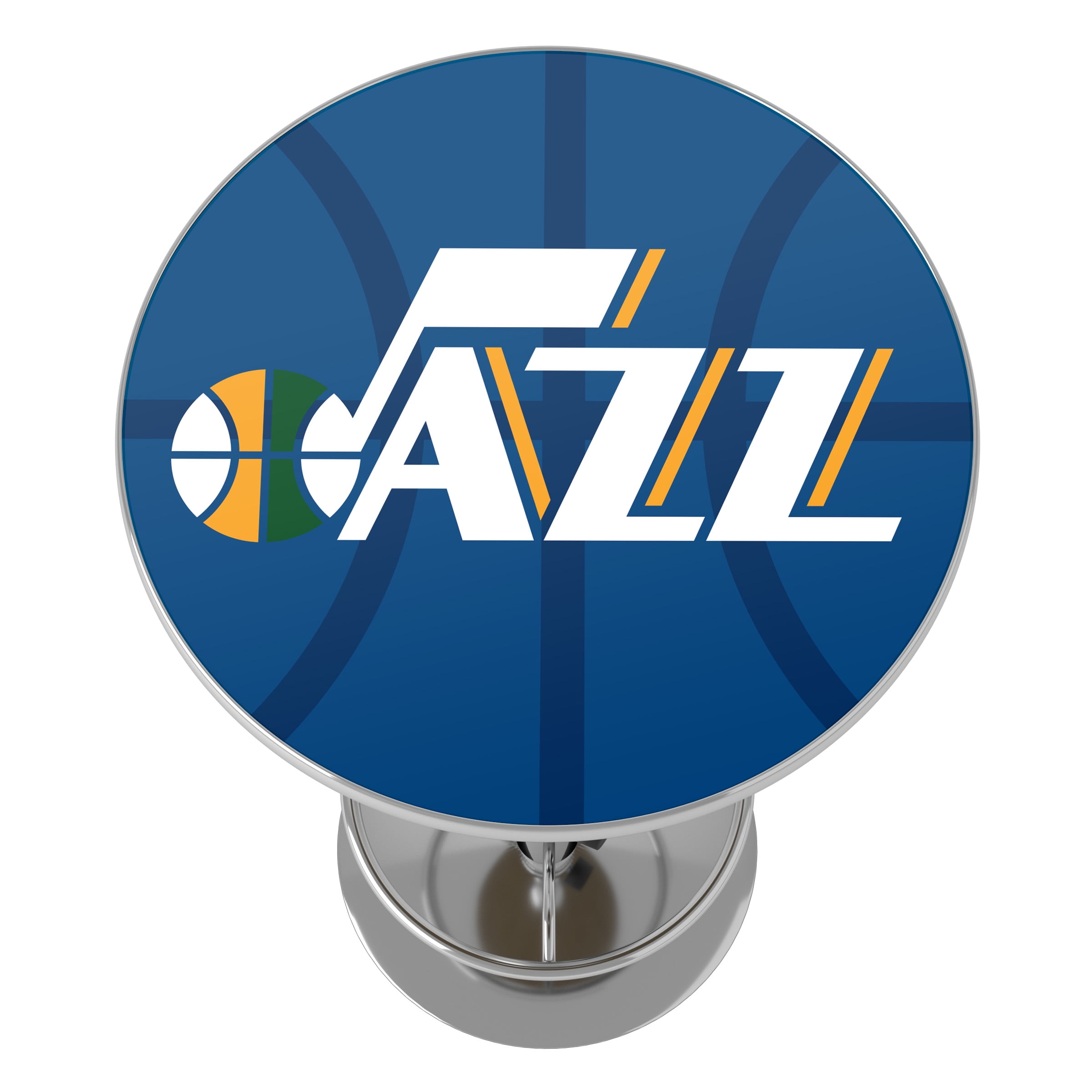Utah Jazz Fade Bar Table with Adjustable Footrest and Acrylic Top