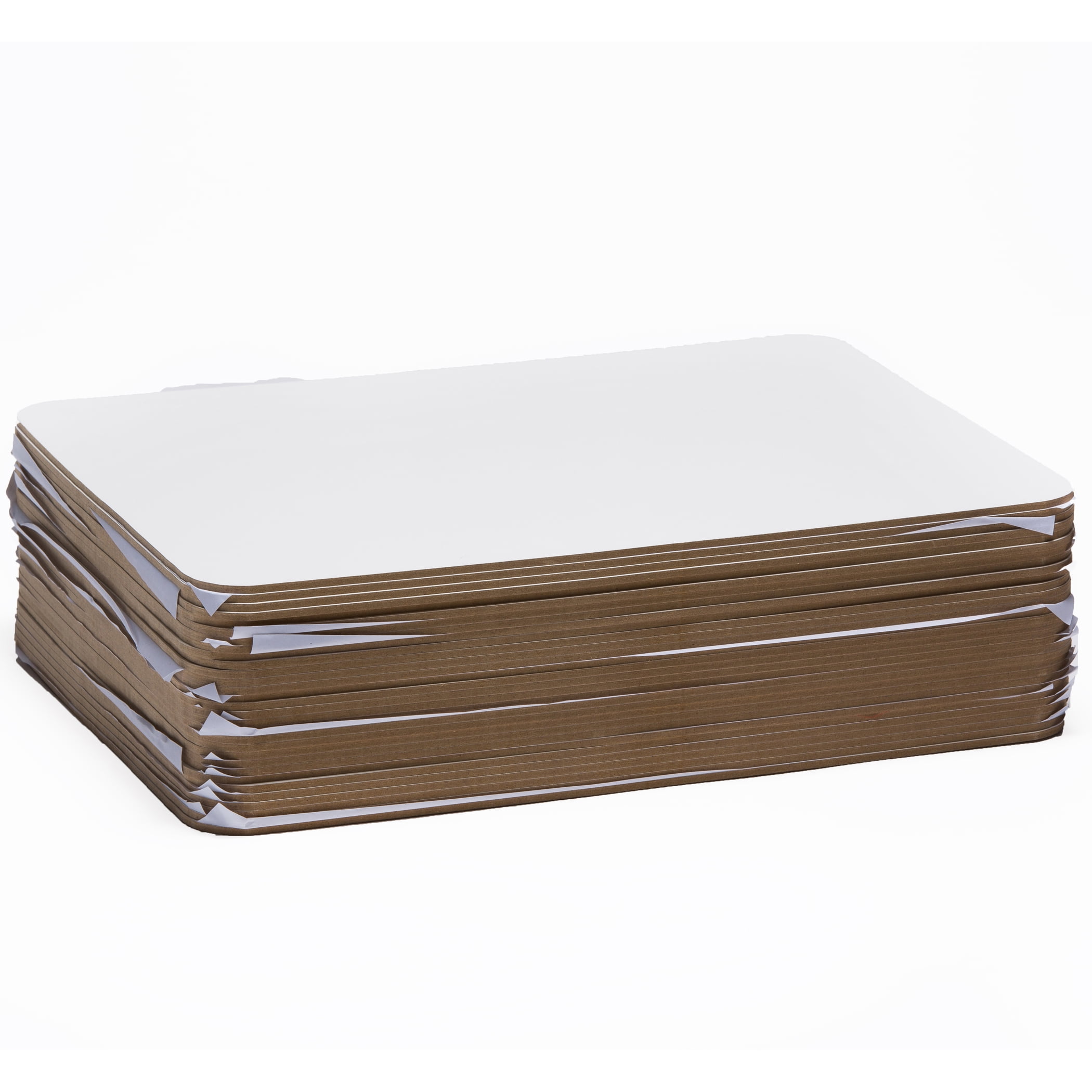 Charles Leonard Dry Erase Lapboard Class Pack includes 30 Each: One Sided- Plain, White Dry Erase Boards, 2x2" Felt Erasers & Low Odor, Black AP Certified Dry Erase Markers 90 Pieces/Box (35090)